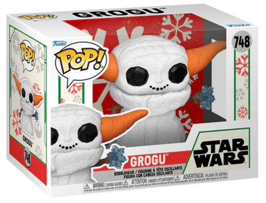 FUNKO POP Holiday Star Wars The Mandalorian Grogu (Snow) 748