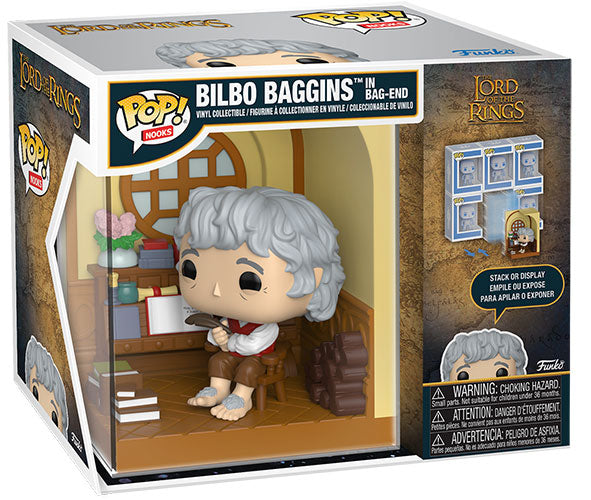 FUNKO POPS Nooks Il Signore degli Anelli Bilbo in Bag-End