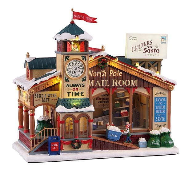 15733 LEMAX North Pole Mail Room + 4.5V Ad.