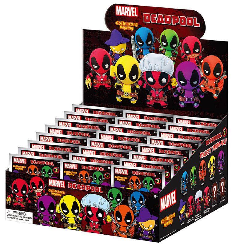 Portachiavi Clip Deadpool Serie 2 Display 24pz