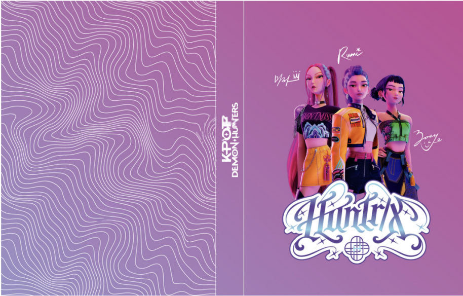 Diario KPop Demon Hunters Huntrix Effetto 3D Rosa