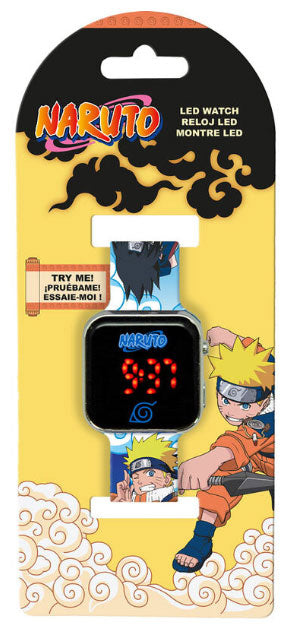 Orologio da Polso Digitale LED Naruto Blu