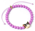 Braccialetto Hello Kitty Purple Beaded with Kuromi Charm