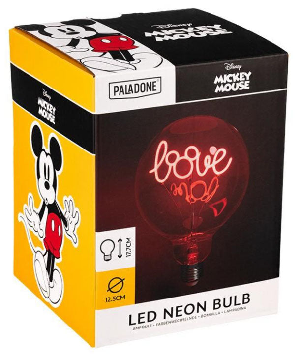 Paladone Neon Bulb Mickey Mouse Love