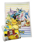 Coperta Sherpa Pokemon Pikachu & Eevee Transformation