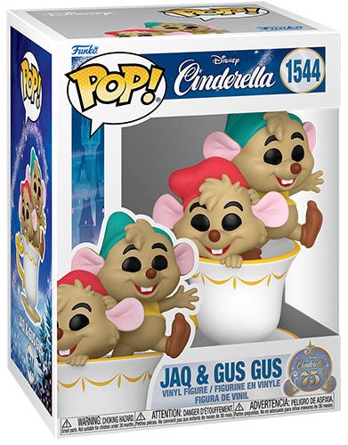 FUNKO POP Disney Cenerentola 75th Jaq & Gus Gus in Cup 1544