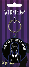Portachiavi Wednesday Black is My Happy Colour