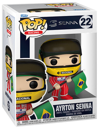 FUNKO POP Formula 1 Ayrton Senna w/Brazilian Flag 22