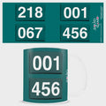 Tazza Squid Game Numbers