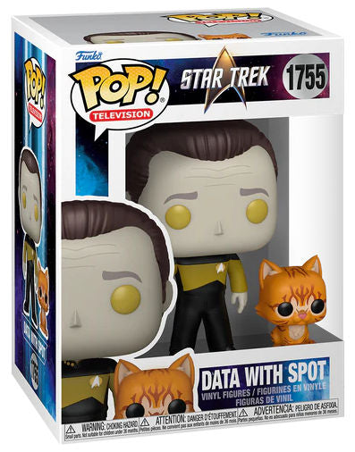 FUNKO POP Star Trek The Next Generation Data w/Spot 1755
