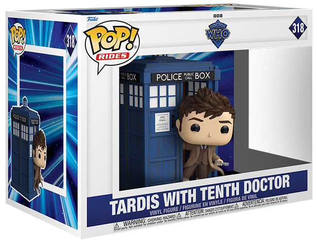 FUNKO POPS Doctor Who Tardis w/Tenth Doctor 318
