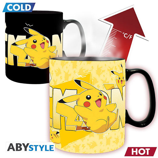 Tazza Cambia Colore Pokemon Pikachu Emotion