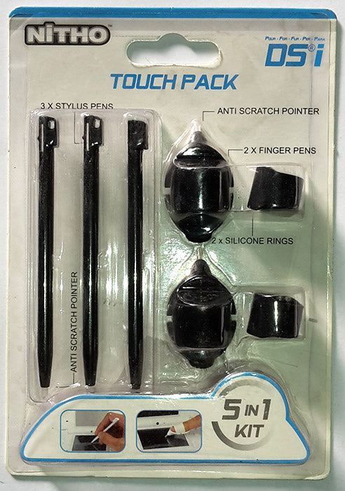 DS Lite Kit 5 in 1 Touch Pack Black NITHO