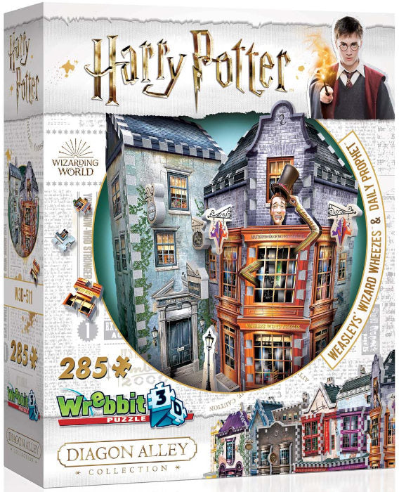 Puzzle 3D 285pz Harry Potter Weasley Wizard Wheeze & Prophet