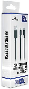 FREAKS PS5 Cavo di Ricarica Doppio da USB-A a USB-C 3m