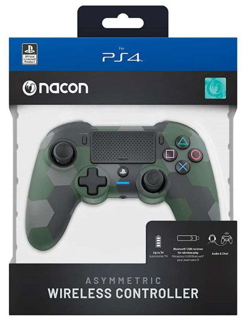 NACON PS4 Controller Wireless Asymmetric Camo Green