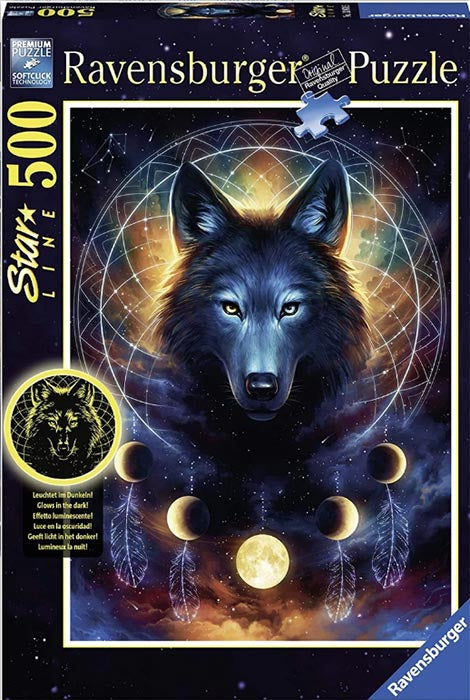 Puzzle 500pz Lupo splendente