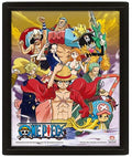 Quadro 3D One Piece Straw Hat Crew Victory