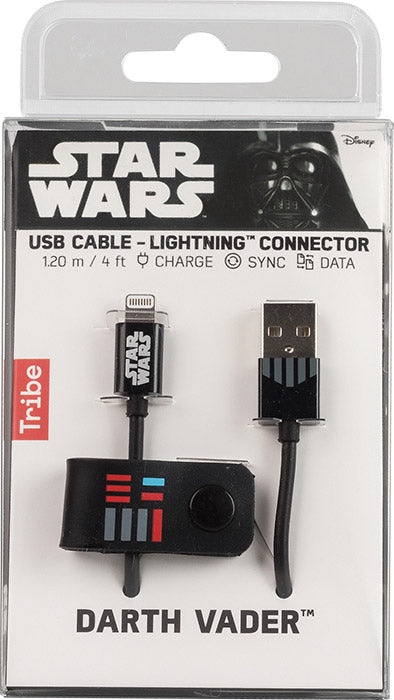 TRIBE Cavo di Ricarica da USB a Lightning Darth Vader 1.2m