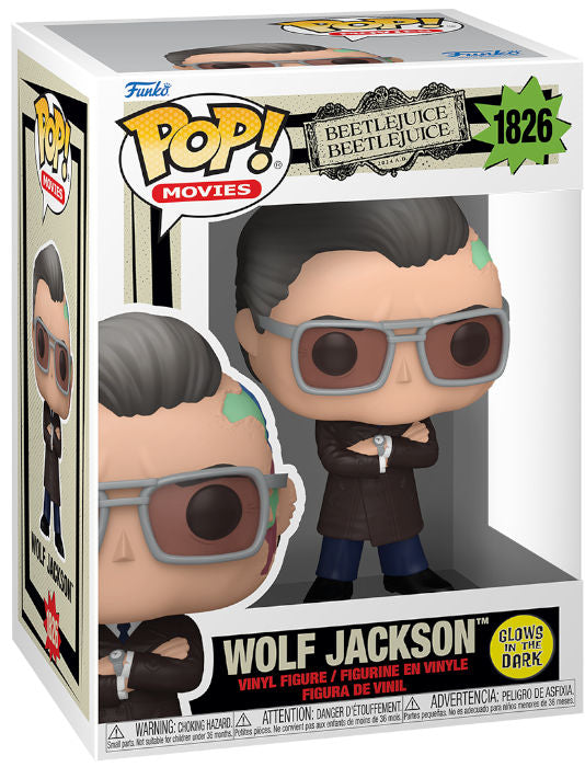 FUNKO POP Beetlejuice Beetlejuice Wolf Jackson GLOW 1826