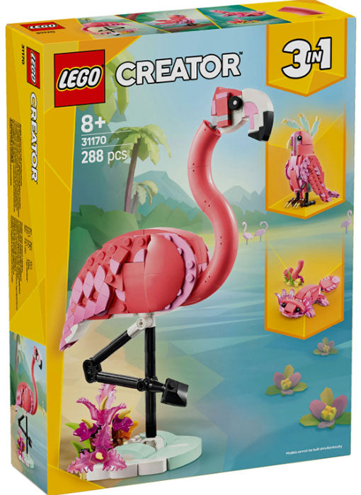 31170 Creator 3 in 1 Animali Selvatici Fenicottero Rosa