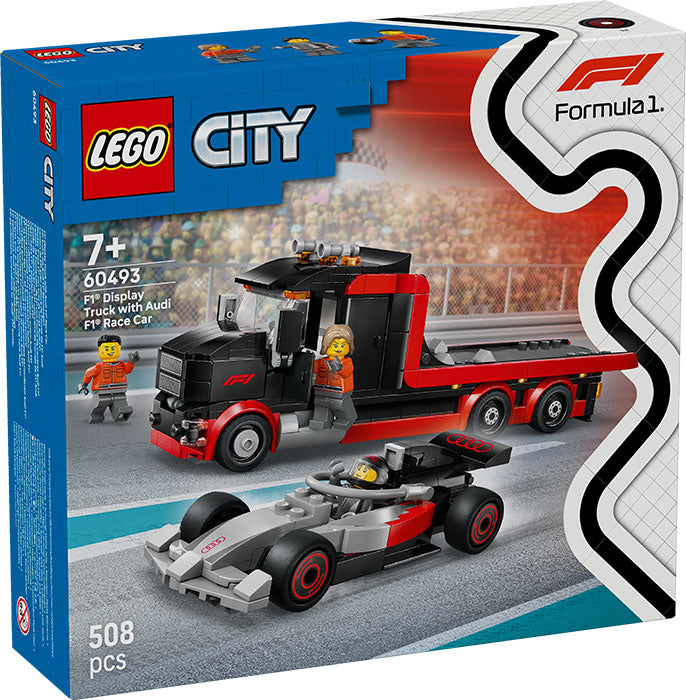 60493 City Display Truck F1 con Auto da Corsa Audi F1