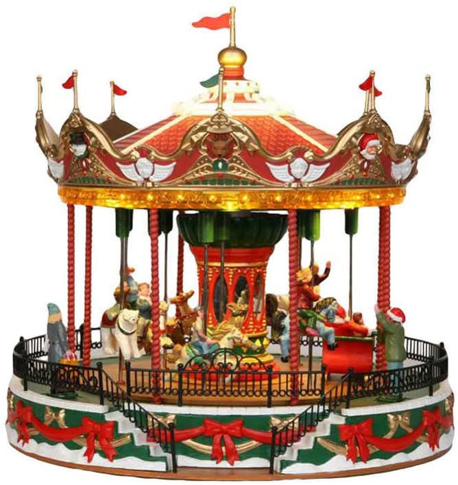 34682 LEMAX Santa Carousel + 4.5V Adaptor
